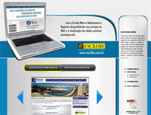 Tablet Screenshot of cartoriomaia.com.br